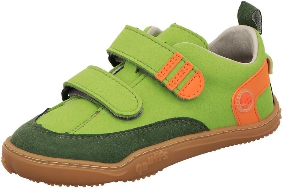 Qnuffs Kid's Ahorn Barefootschoenen groen oranje