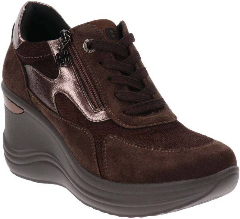 QUEEN HELENA Sneakers met sleehak voor dames X34-24