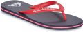 QUIKSILVER Teenslippers 'Molokai' rood wit - Rood