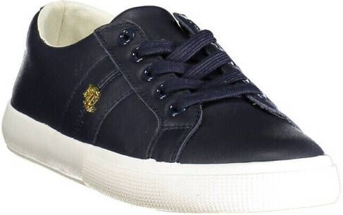 Polo Ralph Lauren Janson II Leren Sneakers met Sportieve Strepen Blue Dames - Foto 7