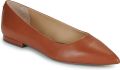 Lauren Ralph Lauren Ballerina's met gestructureerde zool model 'LONDYN' - Bruin