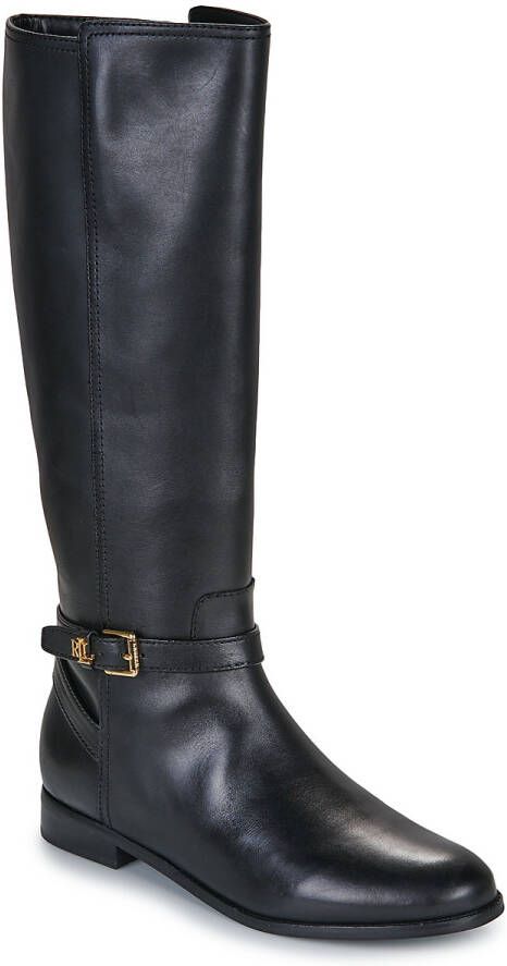 Lauren Ralph Lauren Laarzen van leer met labelapplicatie model 'BROOKE' - Foto 6