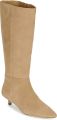Lauren Ralph Lauren Laarzen met hakken FRANCESCA TALL BOOT - Beige