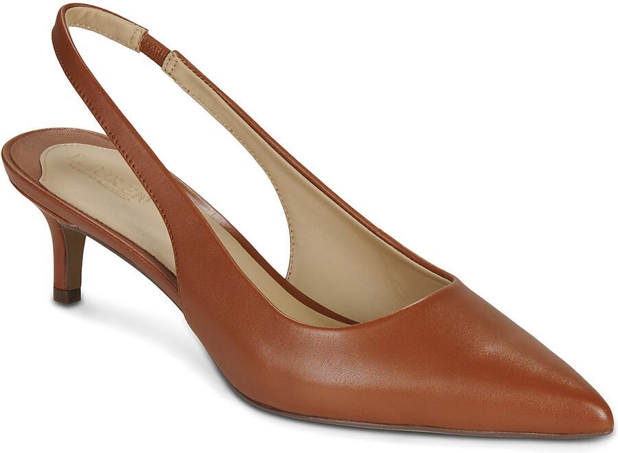 Lauren Ralph Lauren Pumps van leer met naaldhak model 'LOLAH II'