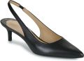 Lauren Ralph Lauren Pumps van leer met naaldhak model 'LOLAH II' - Zwart