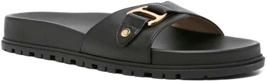Lauren Ralph Lauren Slippers van echt leer model 'TASHA'