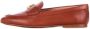 Ralph Lauren Leren Mocassins Logo Voorkant Rubberen Zool Brown Dames - Thumbnail 14