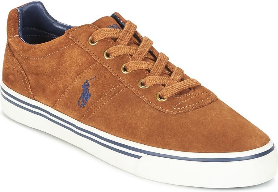 Ralph Lauren Heren Suede Katoenen Sneakers White Heren