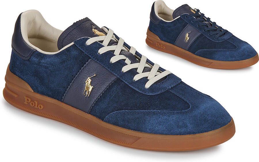 POLO RALPH LAUREN Ralph Lauren Lage Sneakers Hrt Aera Pp Sneakers Low Top Lace D Maat: 40 Materiaal: Suède Kleur: Blauw - Foto 4
