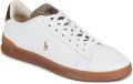 Polo Ralph Lauren Sneakers laag 'HRT CRT III' chocoladebruin wit - Wit