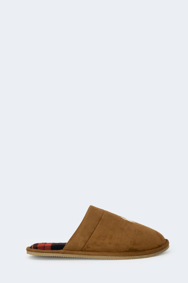 Ralph Lauren Klarence Snuff Cream Pantoffels Brown Heren - Foto 5