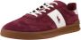 Polo Ralph Lauren Sportieve Bordeauxrode Suède Heren Sneakers Red Heren - Thumbnail 4