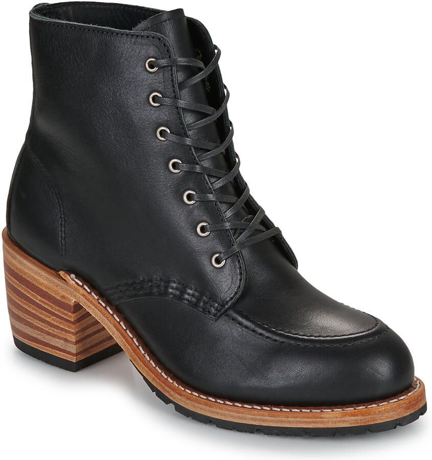 Red Wing Shoes Clara Zwart Grens Leren Laarzen Black Dames - Foto 2