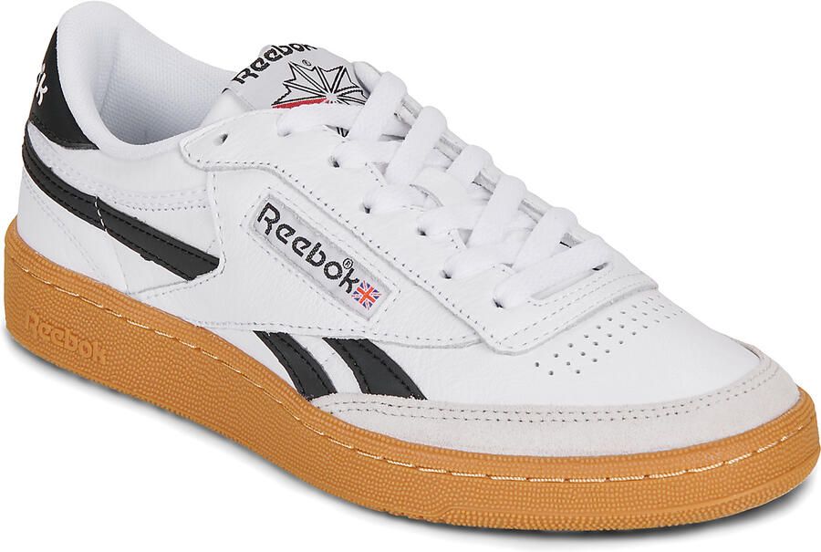 Reebok Classic Lage Sneakers 100202316 CLUB C REVENGE VINTAGE-316 WHITE BLACK GUM - Foto 2
