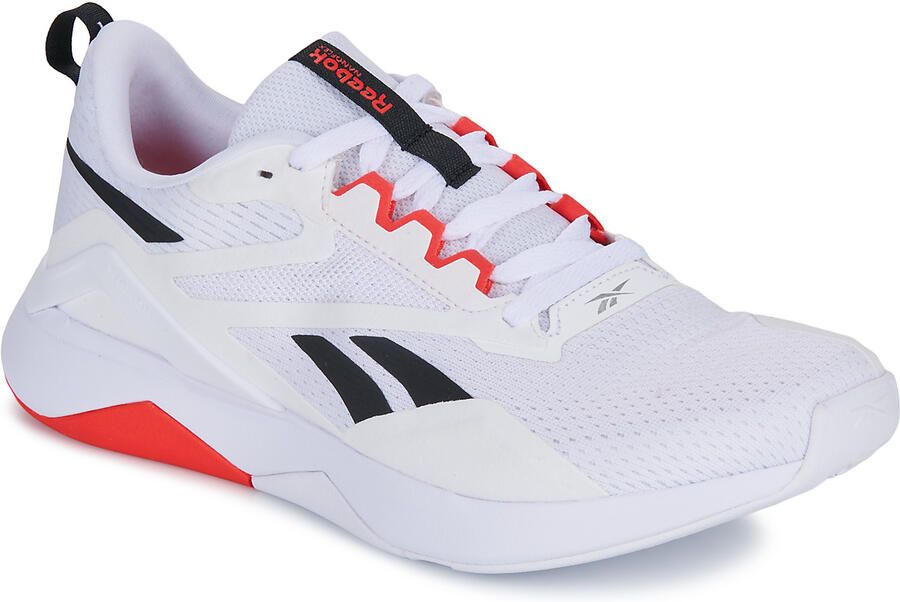 Reebok NANOFLEX TR 2 Wit Zwart Rood Heren Sportschoenen Wit