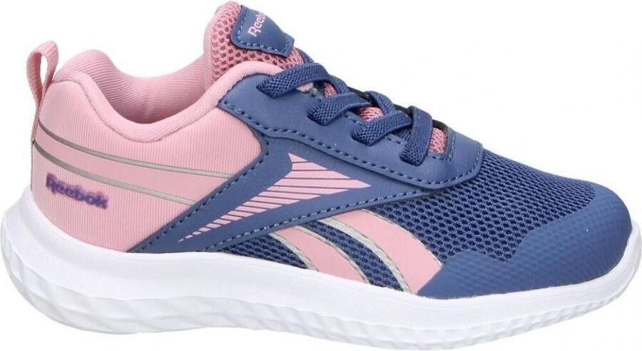 Reebok Rush Runner 5 Elastic Lace Babyschoenen Blauw Roze
