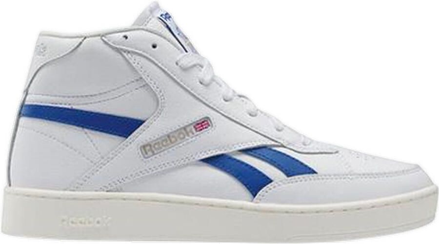Reebok Classics Club C Form Hi leren sneakers wit kobaltblauw