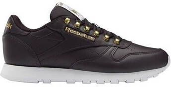 Reebok Classic Leather CL LTHR Dames Sneakers Sportschoenen Vrijetijds Schoenen FW1258(Midnight Shadow Matte Gold White ) - Foto 2