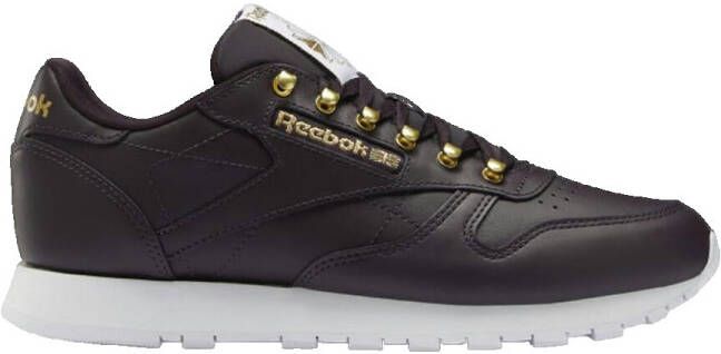 Reebok Classic Leather CL LTHR Dames Sneakers Sportschoenen Vrijetijds Schoenen FW1258(Midnight Shadow Matte Gold White ) - Foto 2