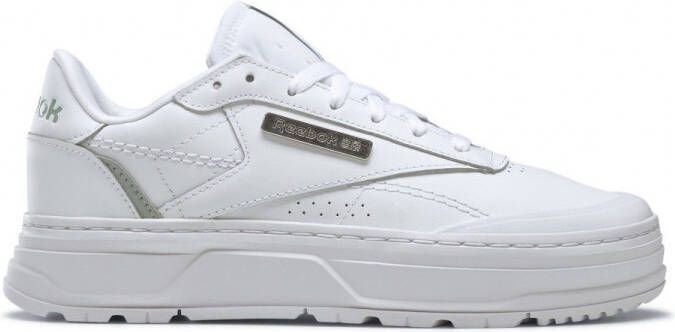 Reebok Club C Double Geo Fashion sneakers Schoenen ftwr white seaside grey silver met. maat: 40.5 beschikbare maaten:40.5