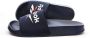 Reebok Training Fulgere Slide badslippers donkerblauw wit rood - Thumbnail 3