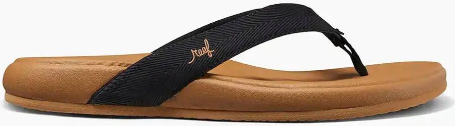 Reef CUSHION HARMONY BLACK TAN Dames Slippers black tan - Foto 5
