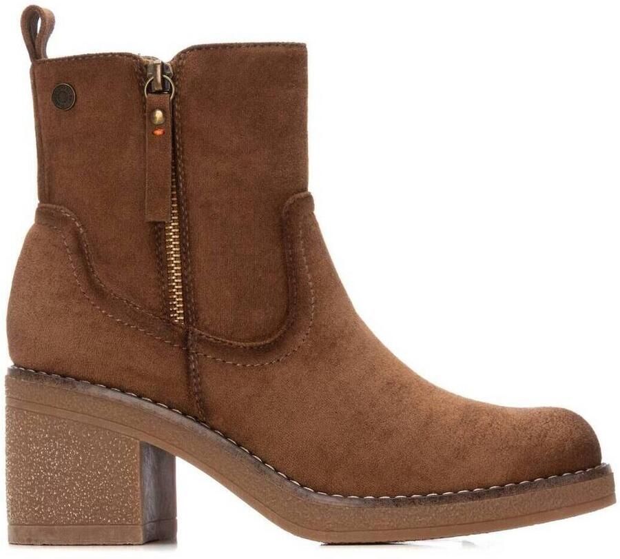 Refresh 173038 Booties Met Hak Bruin Vrouw