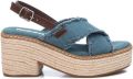 Refresh Sandalen met sleehak 171596 - Blauw