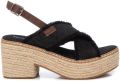 Refresh Sandalen met sleehak 171596 - Zwart