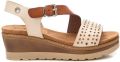 Refresh Sandalen met sleehak 17284602 - Beige