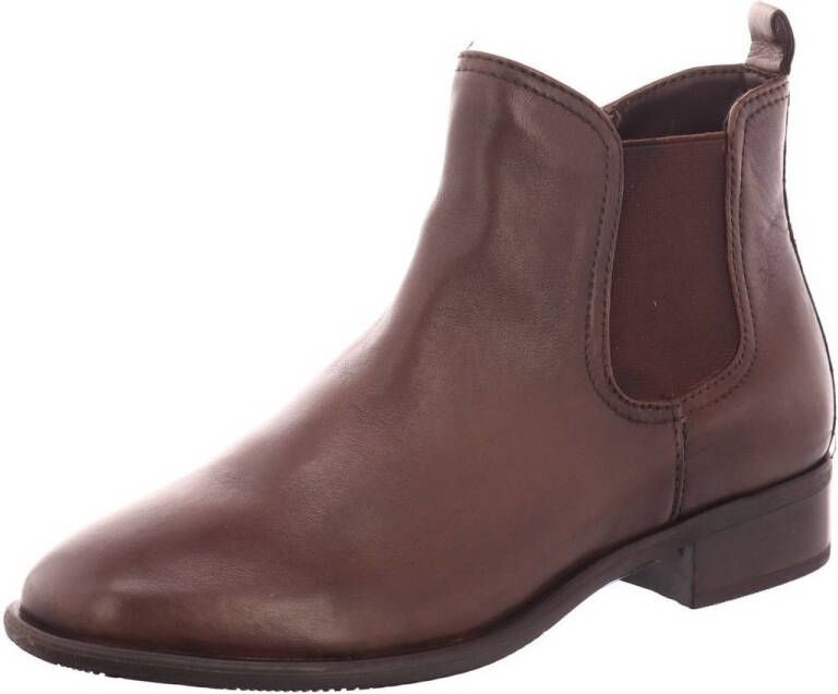 Chaussures Femme Cuir Marron Gris - Marque Regarde Le Ciel - Taille 38 - Mocassin Petit Talon - Occasion En Bon état