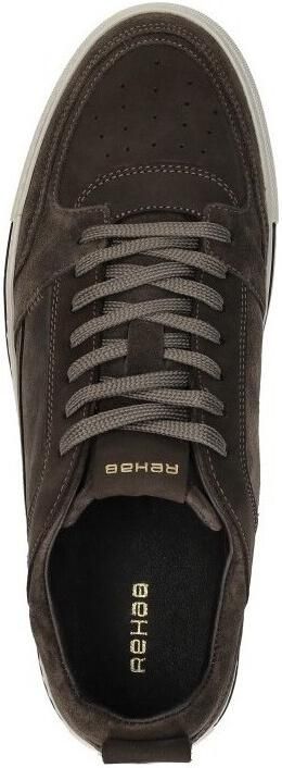 Rehab Creon mix suède sneakers donkerbruin - Foto 12