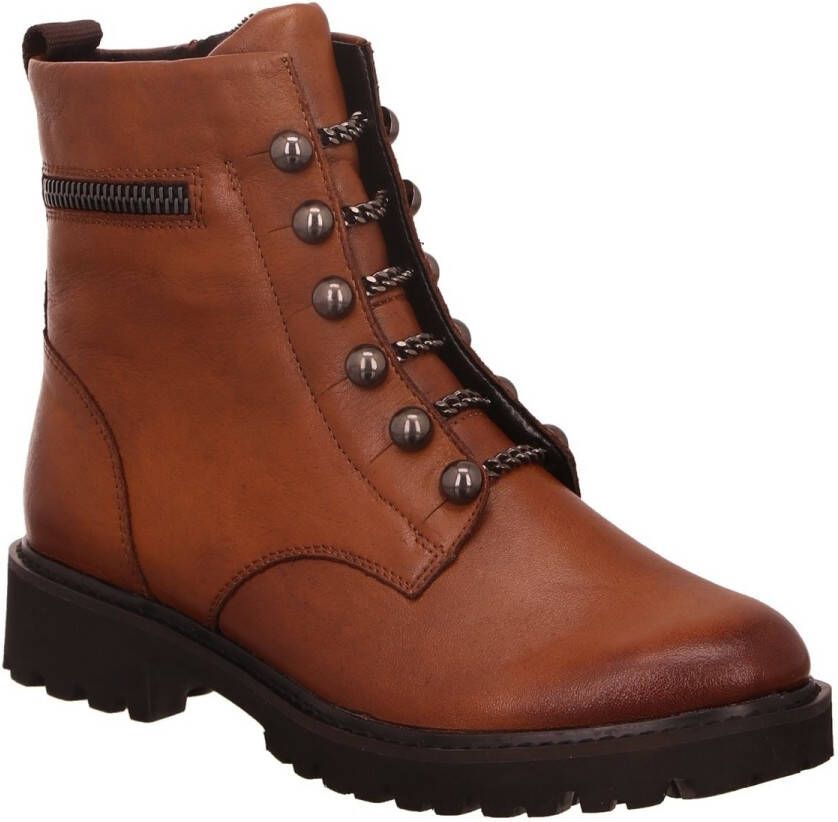 Remonte Hoge veterschoen met sierketting Bruin