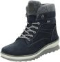 Remonte Casual Suede Booties Blauw Dames - Thumbnail 2