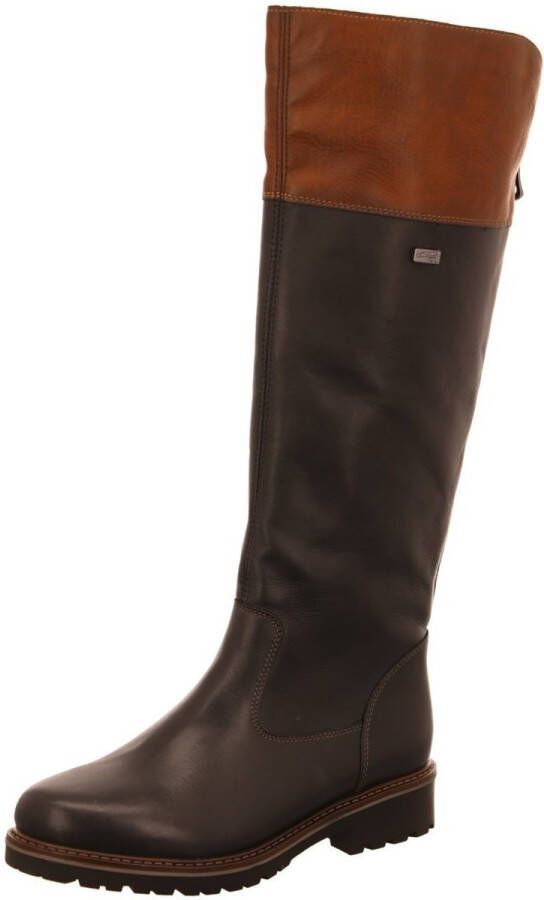 Remonte dames leren laarzen zwart bruin - Foto 3