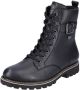 Remonte Winterlaarzen blokhak veterschoenen outdoorschoen met decoratieve gesp - Thumbnail 1