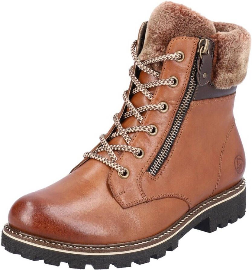Remonte Hoge veterschoenen met rits aan de buitenkant