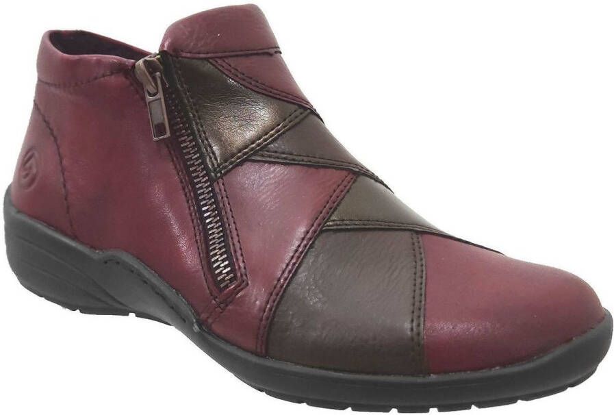 Remonte R7674-36 Enkellaarsjes Rood Leer Dames Rood - Foto 2