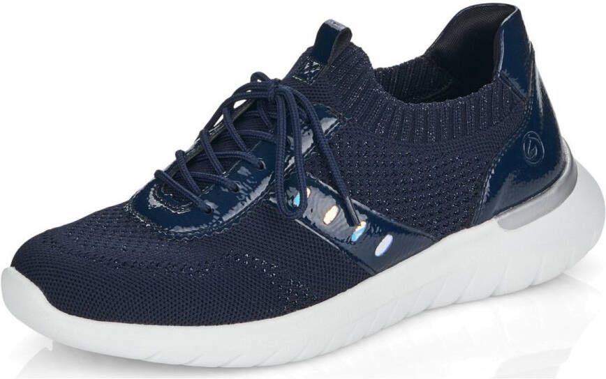 Remonte Slip on sneakers met opgestikte vetersluiting
