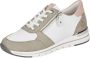 Remonte Sneaker in mooie vlechtlook Salie Wit Roze - Thumbnail 2
