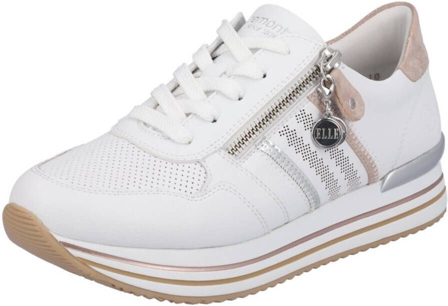 Remonte Plateausneakers ELLE-Collection met modieuze contrastafwerking vrijetijdsschoen halfhoge schoen veterschoen - Foto 10