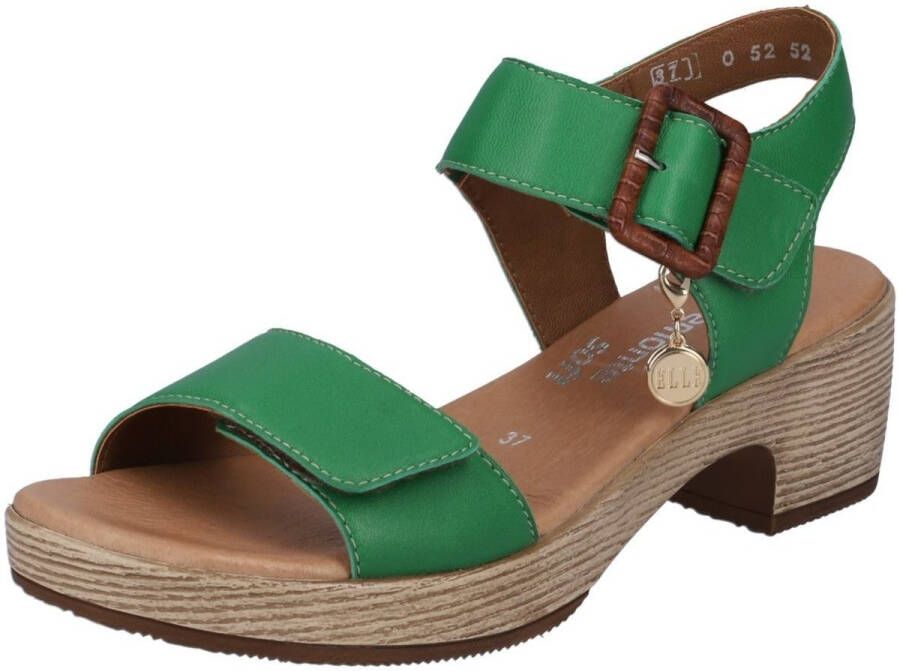 Remonte Sandaaltjes ELLE-Collection blokhak zomerschoen sandaal met klittenbandsluitingen - Foto 7