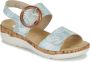 Remonte Blauw Witte Platte Sandalen Vrouwen - Thumbnail 2