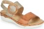 Remonte -Dames cognac caramel sandalen - Thumbnail 2