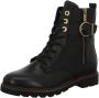 Remonte Zwarte Leren Veterboots Dames Zwart - Thumbnail 2