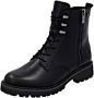 Remonte Zwarte Leren Veterboots Dames Zwart - Thumbnail 2
