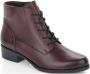 Remonte Rode Gesloten Booties Dames Enkellaarzen Red Dames - Thumbnail 4