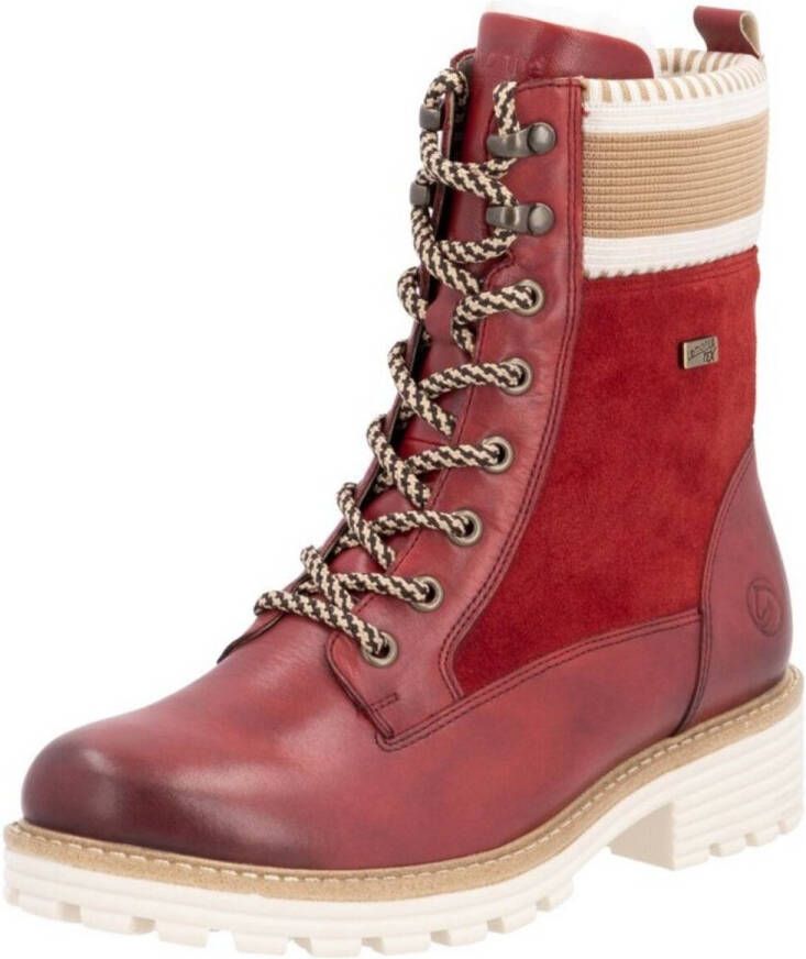 Remonte Winterlaarzen Elisabeth Hurley-Collection veterschoenen met waterafstotende tex-membraan