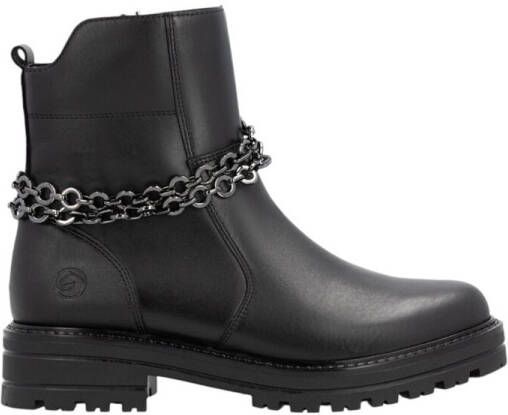 Remonte Laarsjes Liz Hurley-Collection blokhak bikerboots chunky boots met binnenrits