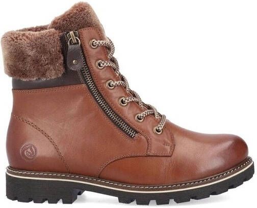 Remonte Hoge veterschoenen met rits aan de buitenkant